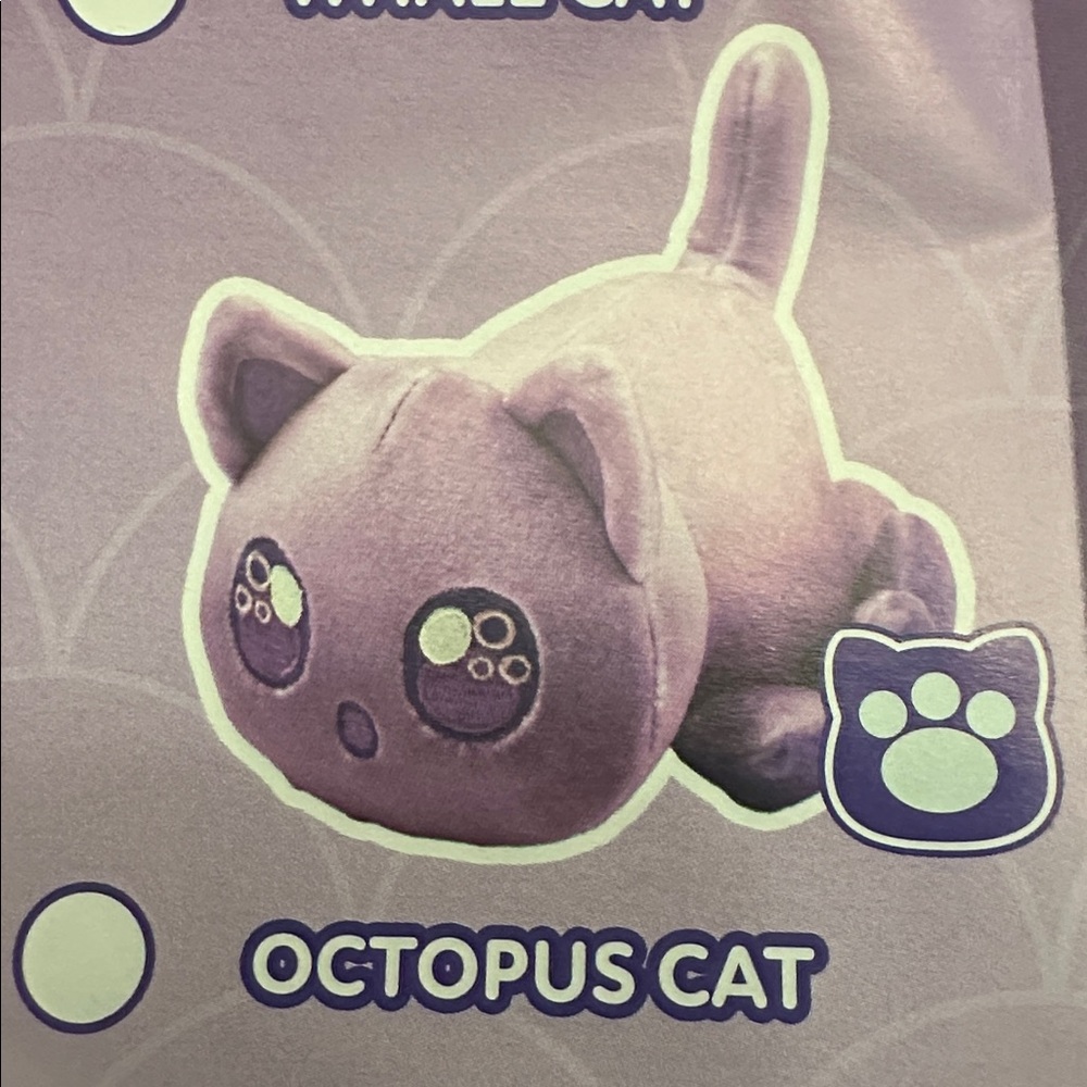 Aphmau MeeMeow Octopus Cat Plush – New – Open Bag / Inner Bag Sealed